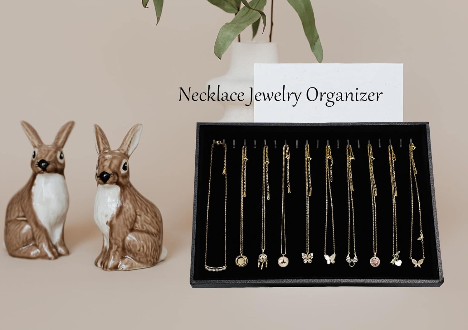 Stratalife Earring Organizer Stackable Jewelry Tray Drawer Organizer Removable Display Tray Organizer for Jewelry Necklace Earring Drawer Insert (40 Grid) : Clothing, Shoes & Jewelry