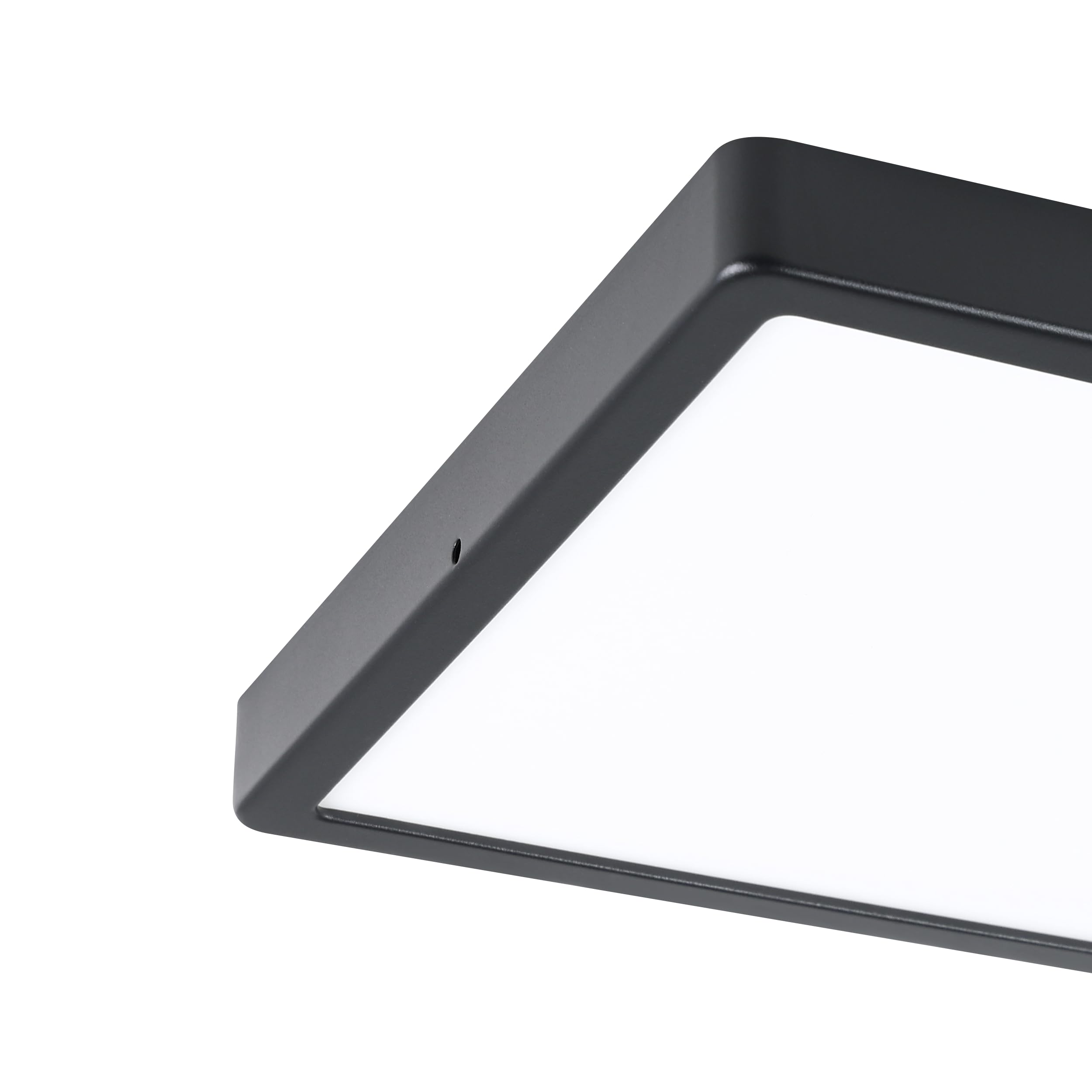 Eglo LED Plafonnier extérieur Argolis 2, IP44, 28,5 cm, métal noir, plastique blanc, blanc chaud