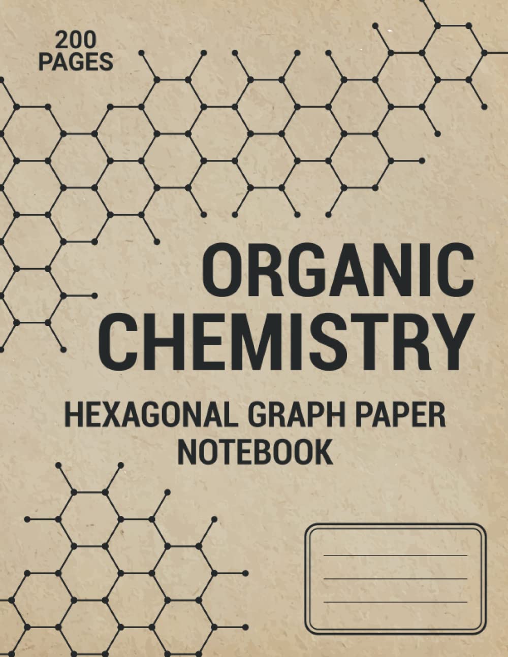 Organic Chemistry: Hexagonal Graph Paper 1/4 inch Hexagons Large Size (8,5x11) Chemistry & Biochemistry Note Book For Drawing Organic Chem Structures, ... Idea for Bio Chemistry Teachers and Students