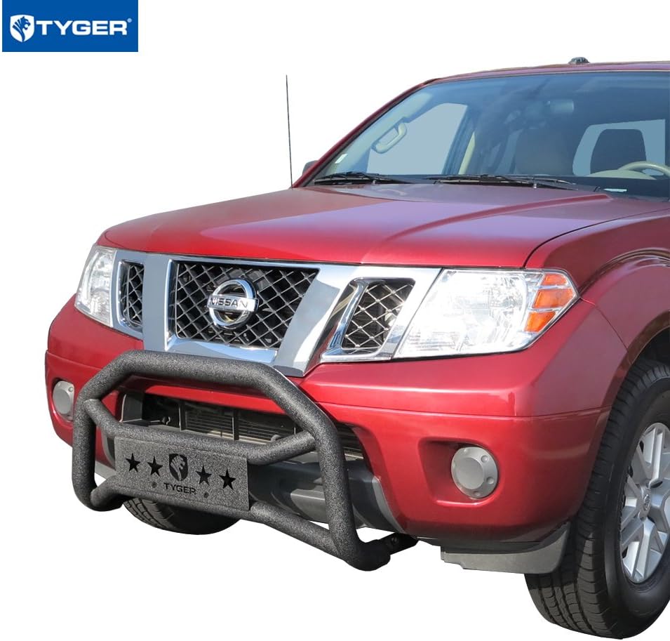 Tyger Auto TG-GD6N60158 Front Bumper Guard Compatible with 2005-2021 Nissan Frontier | Textured Black | Light Mount | Bull Bar