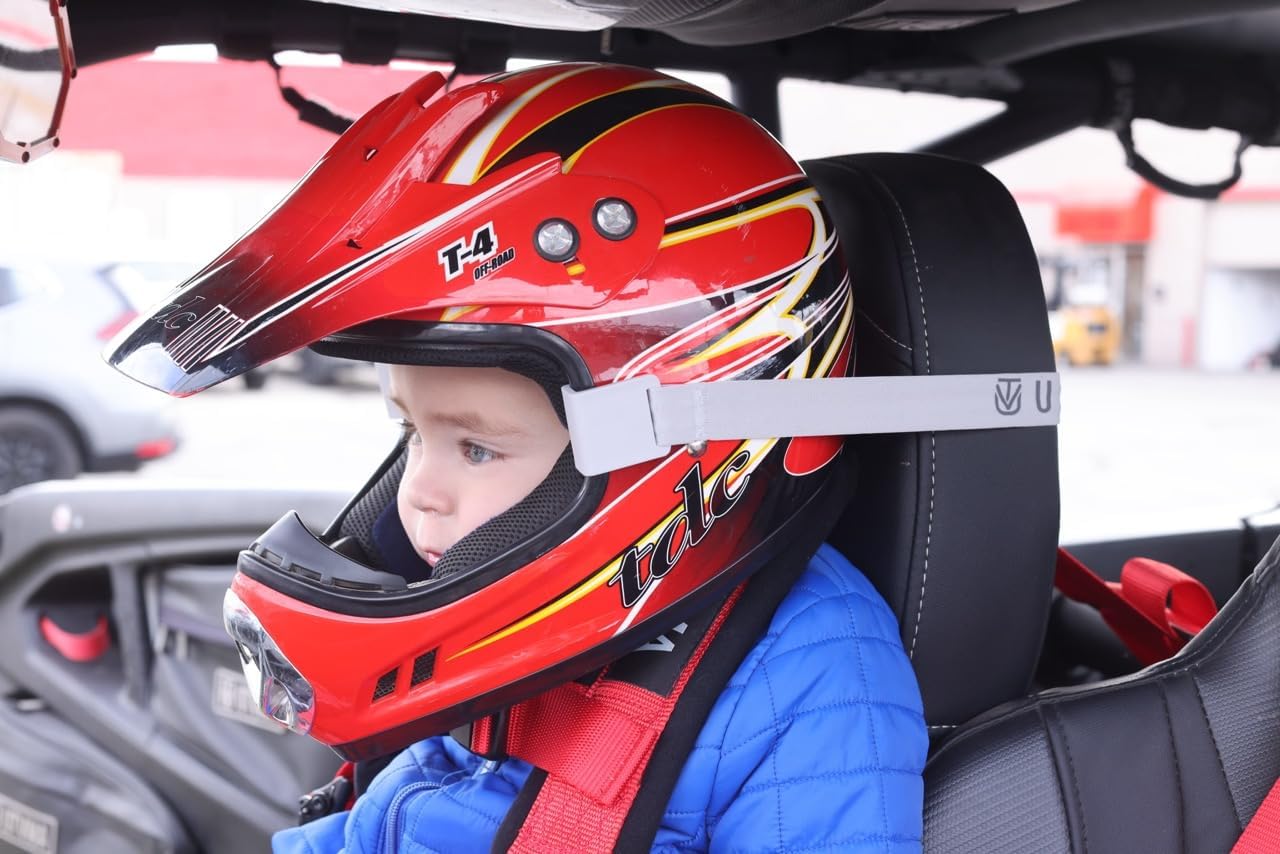 UTVMA Helmet Holders - Head Support for Young UTV Riders Compatible with All Seats and Helmets!