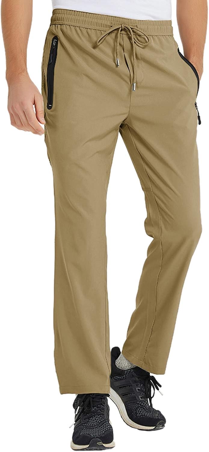 TBMPOY Men's Lightweight Hiking Pants Breathable Mountain Camping Fishing Running Active Jogger Pant : Sports & Outdoors