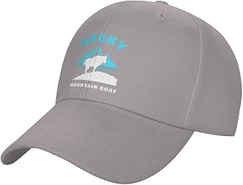 Rocky Mountain Goat Baseball Cap for Women Men Adjustable Outdoor Casual Sun Hat Dad Golf Cap