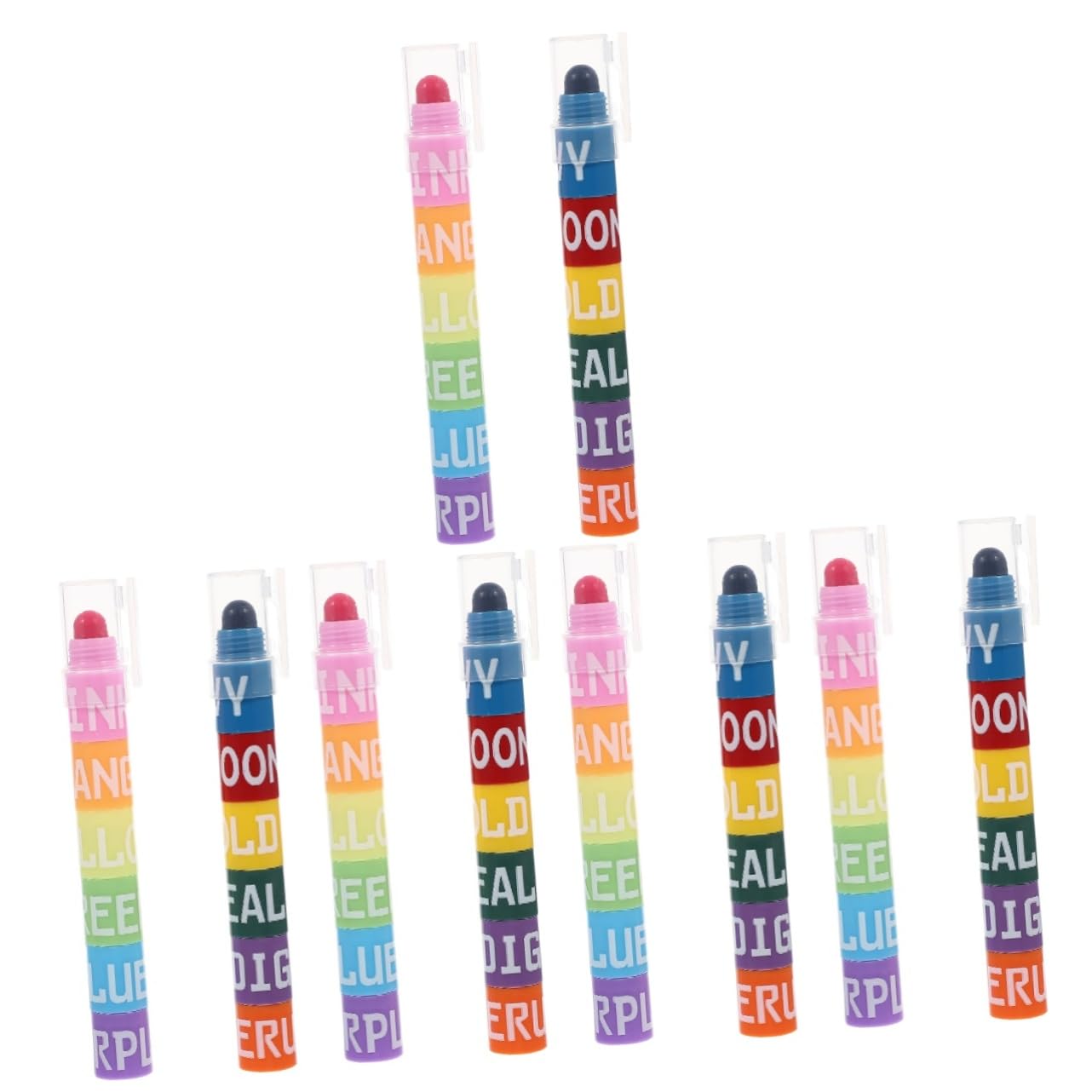 NUOBESTY 10juegos Marcadores Fluorescentes Pastel Escolares y Para Escritura y Dibujo