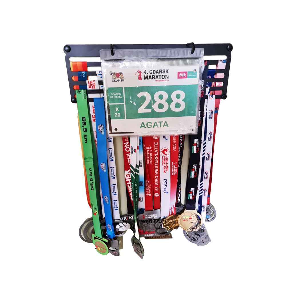 Medaillehouder Marathon Praag voor aan de muur | City Shapes