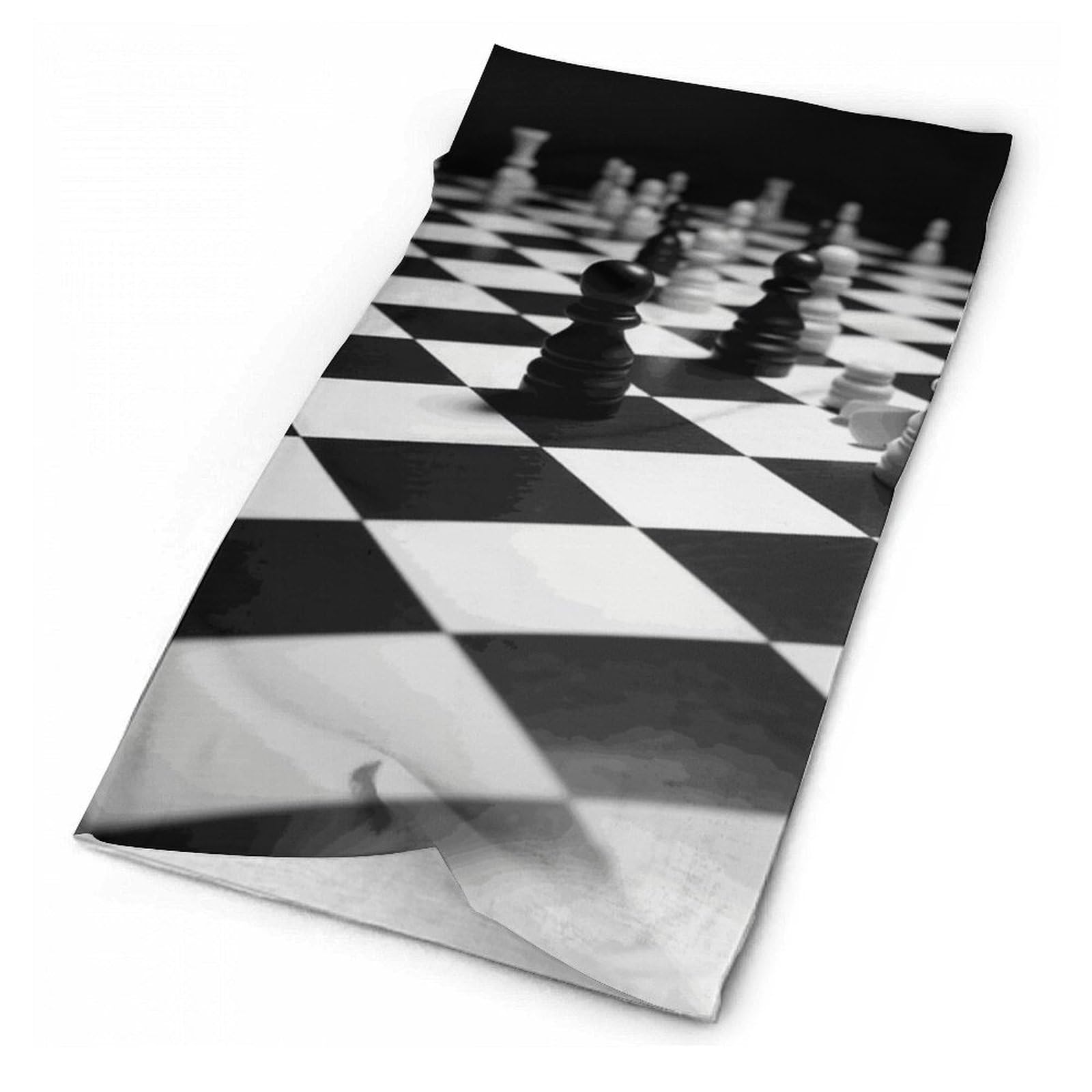 FZQVSGW Balaclava Neck Gaiter Black White Chess Checkerboard Neck Face Mask Windproof Scarf Face Cover for Men Women