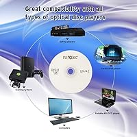 Vista 5 de PlexDisc DVD-R 4.7GB 16x Logo Branded Disco de medios grabables - 100 discos husillo (FFP) 632-815-BX