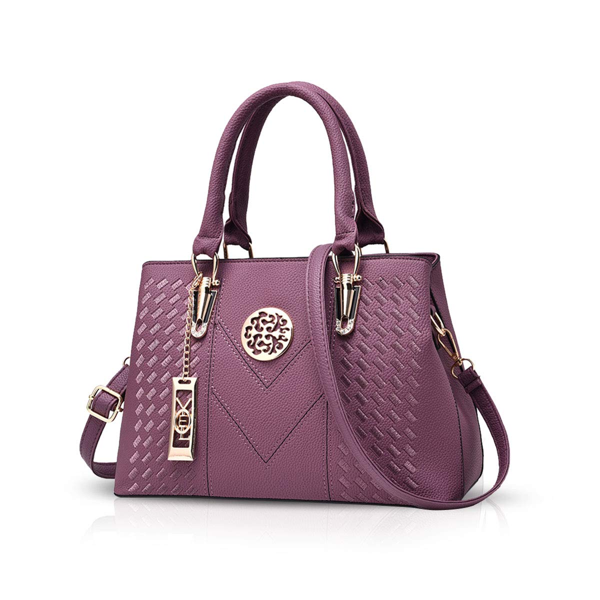 NICOLE & DORISWomen's Elegant Handbag Shoulder Bag Classic PU Leather Handbags Work Bag Fashion Shoulder Bag