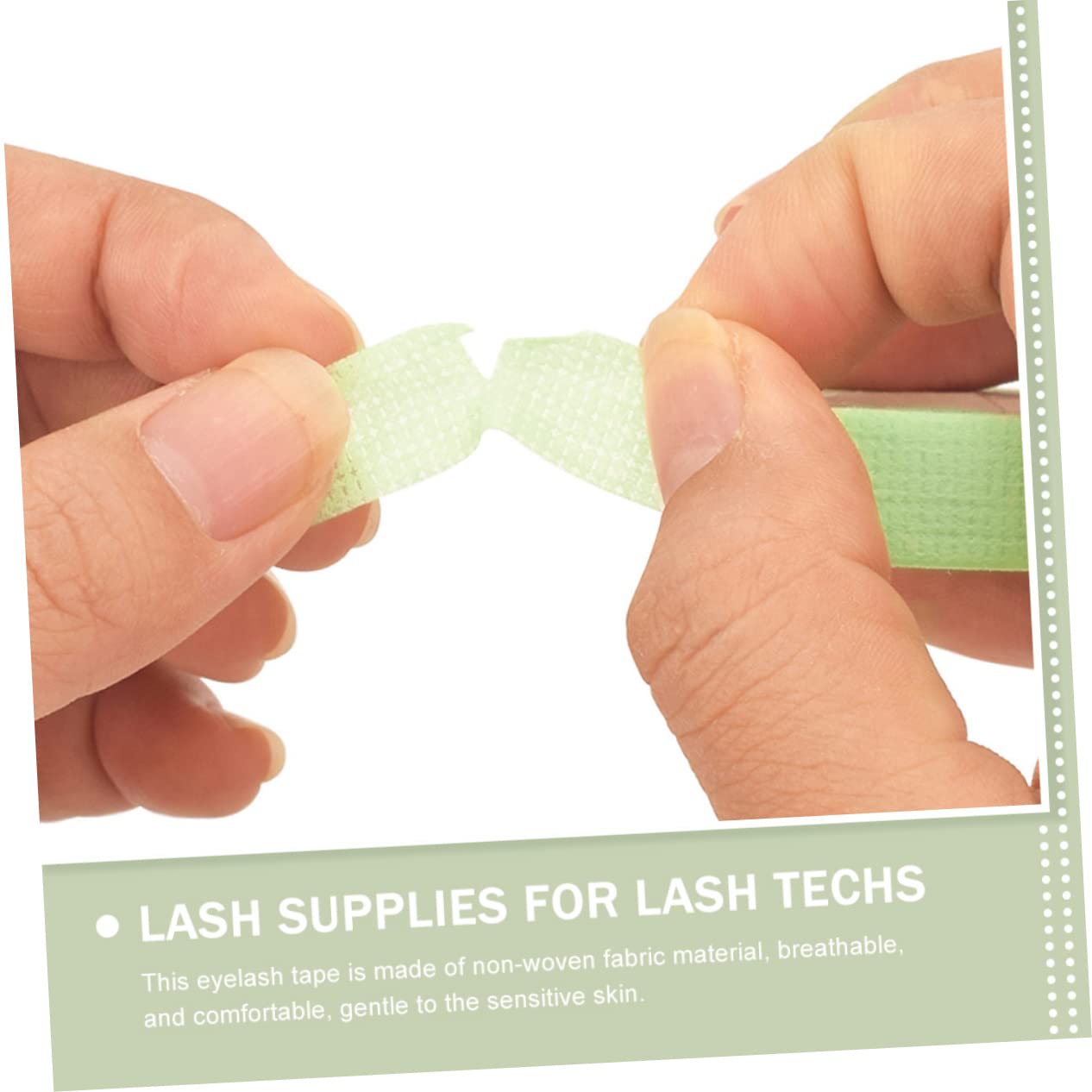 MUSISALY Eyelash Bonding Tape 10 Rolls 9m/roll Lash Extension Adhesive Soft Non-woven Easy Peel off