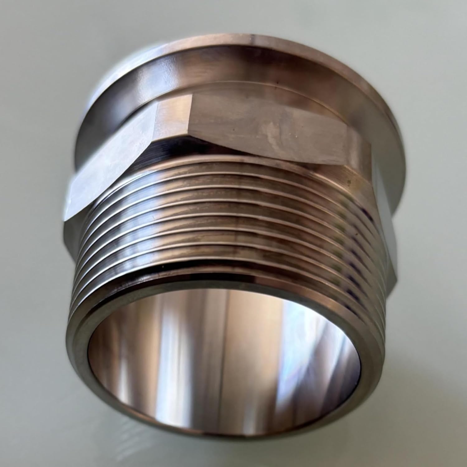 2Pcs Stainless Steel Flange to 2" NPT-Male Adapter for Secure Vacuum Connection(KF50-1/4 in.)