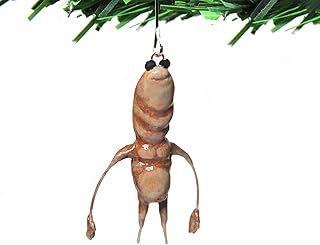 Brooklyn Vibe - Marcus The Worm VRChat Christmas Ornament - Funny Internet Humor Decor - Clay 3-inch Gamer Gift