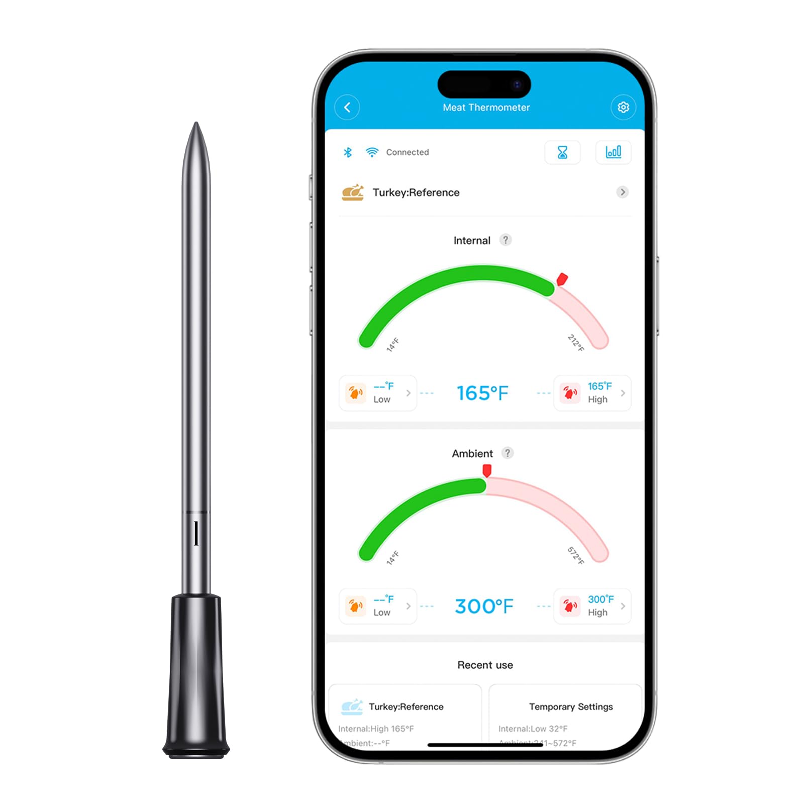 GoveeLife Wireless Meat Thermometer Probe Number 1 Replacement for Model H5191 H5192