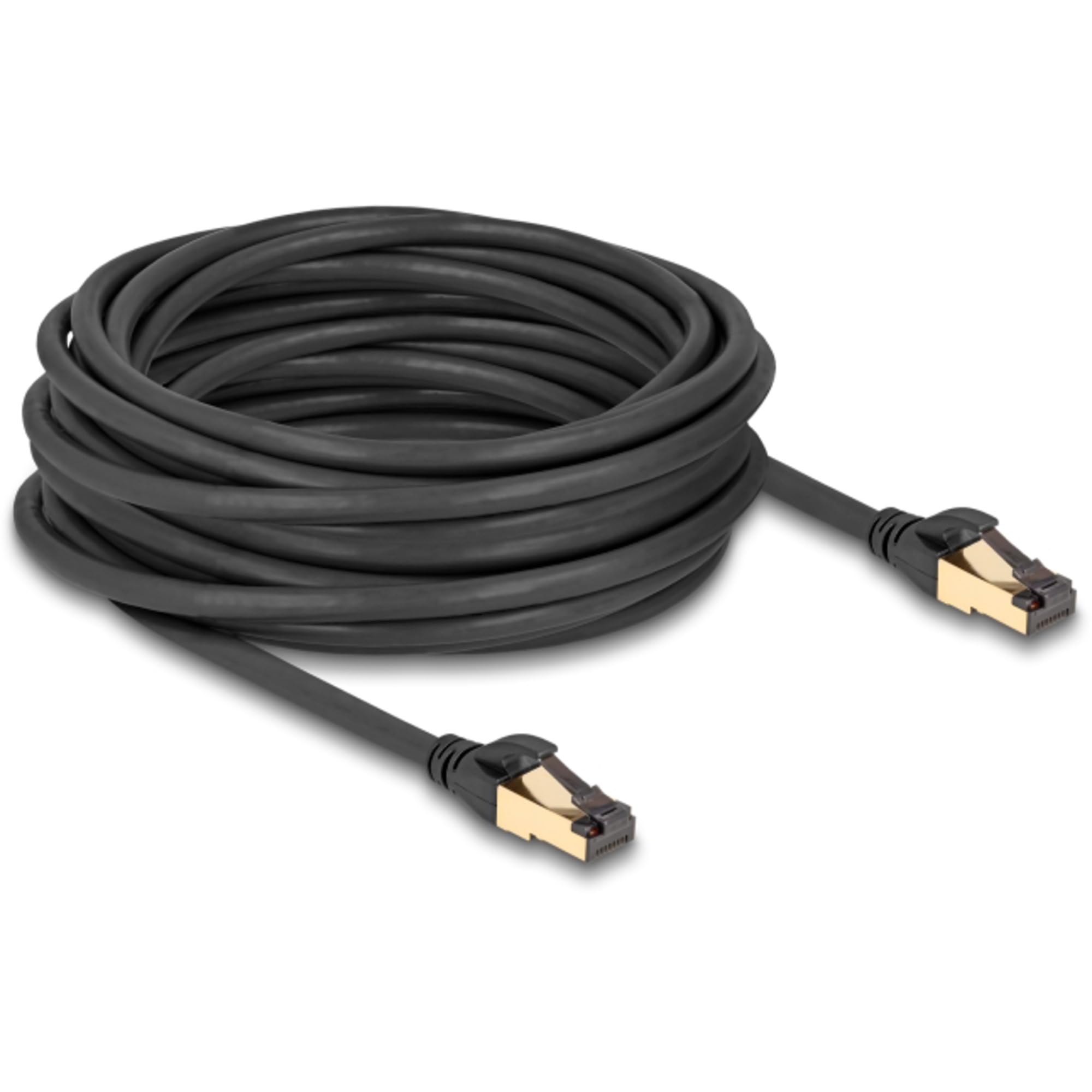 DeLOCK 80252 câble de réseau Noir 10 m Cat7 S/FTP (S-STP)