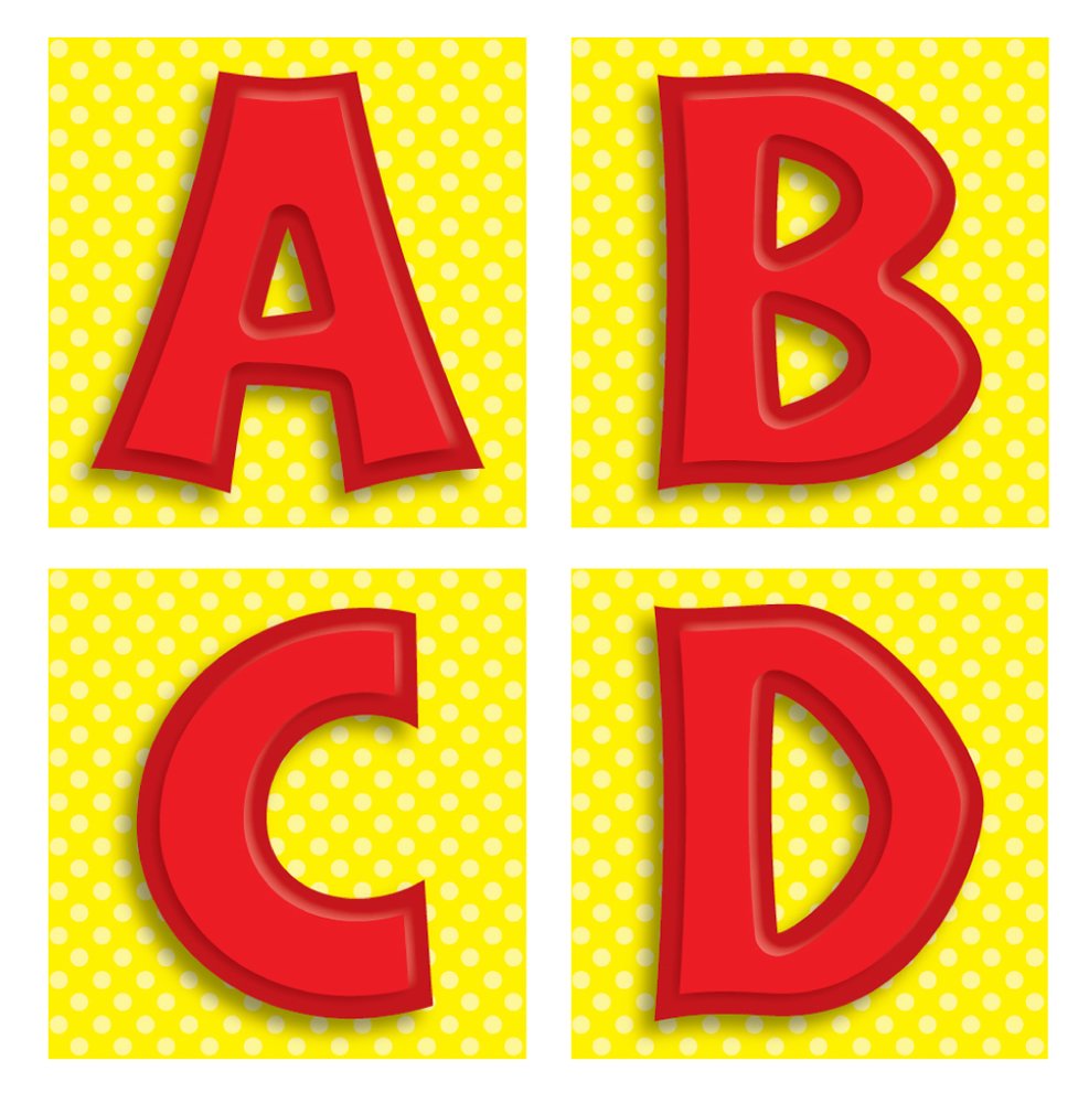 Carson Dellosa Red Letters Lettering (119010)