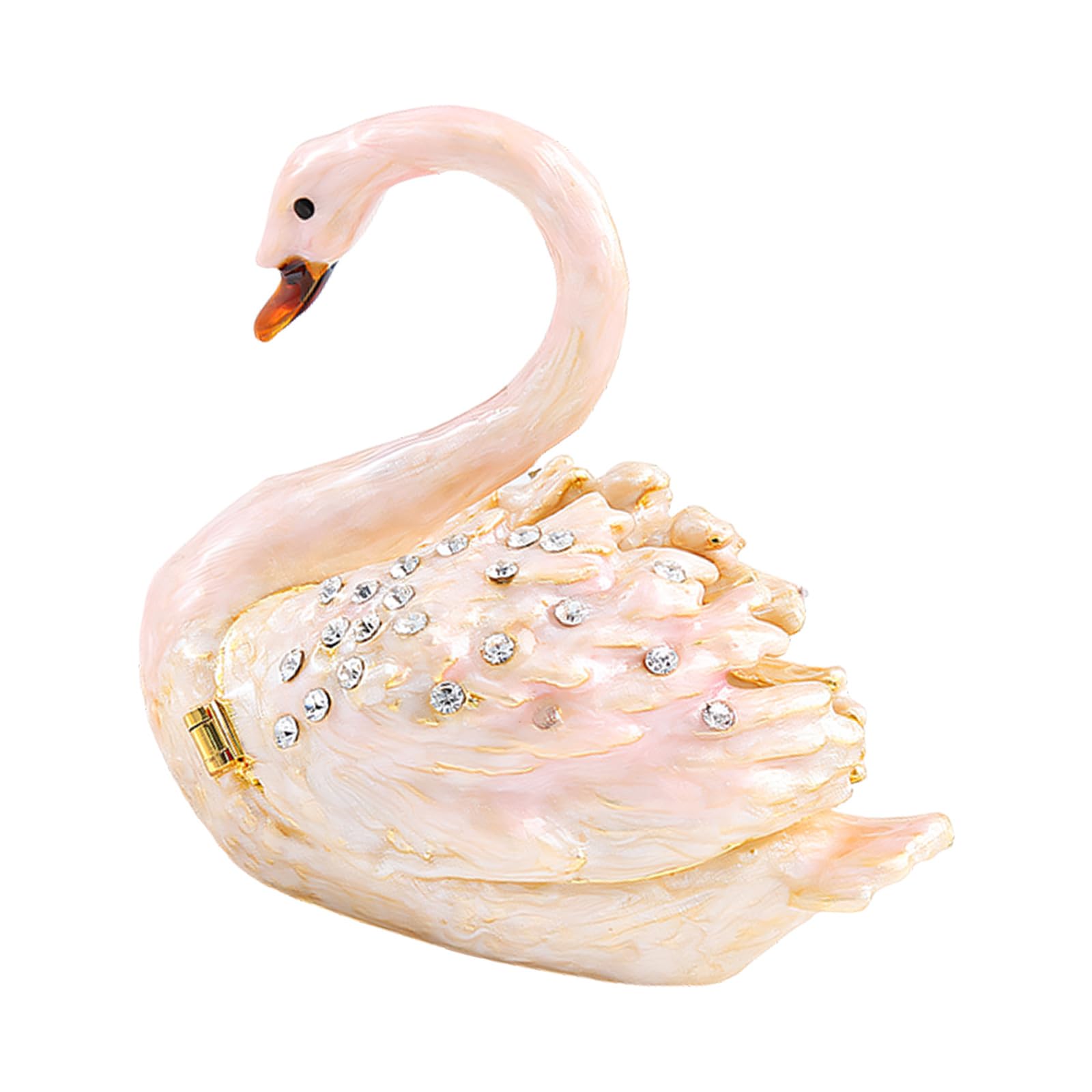 YWLUUOO Stylish Flamingo Inspired Jewelry Holder Compact Travel Jewelry Storage Container Ideal for Travel and Daily Use Container