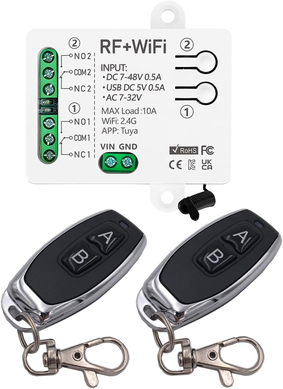 Tuya 2 Channels Wifi Smart Switch Dc 5v 12v 24v | Desertcart INDIA