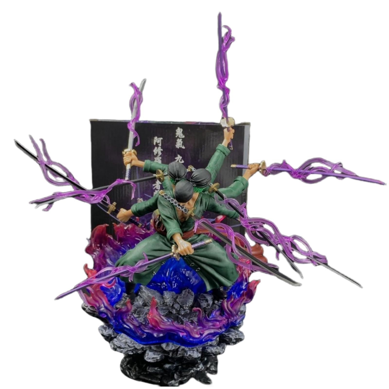 Amazon.com: zboivfg Anime Figure Roronoa Zoro Figure Three Heads