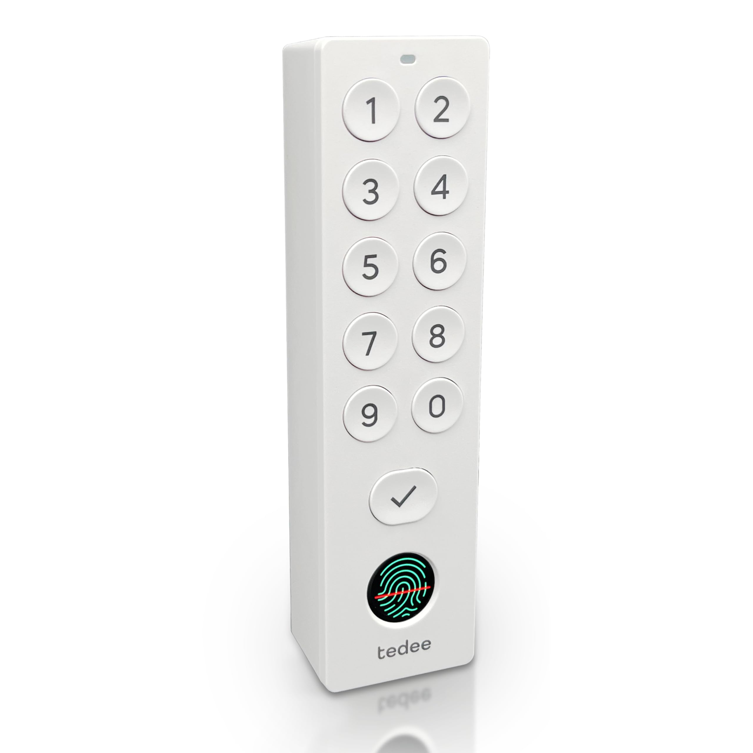 Tedee GO2 Alu Serrure Intelligente Connectée avec Keypad PRO et Cylindre EXXO Smart | Sécurité Classe 6, Empreinte Digitale, Entrée sans Clé | Compatible Matter, Alexa, Google Home, Apple, SmartThing