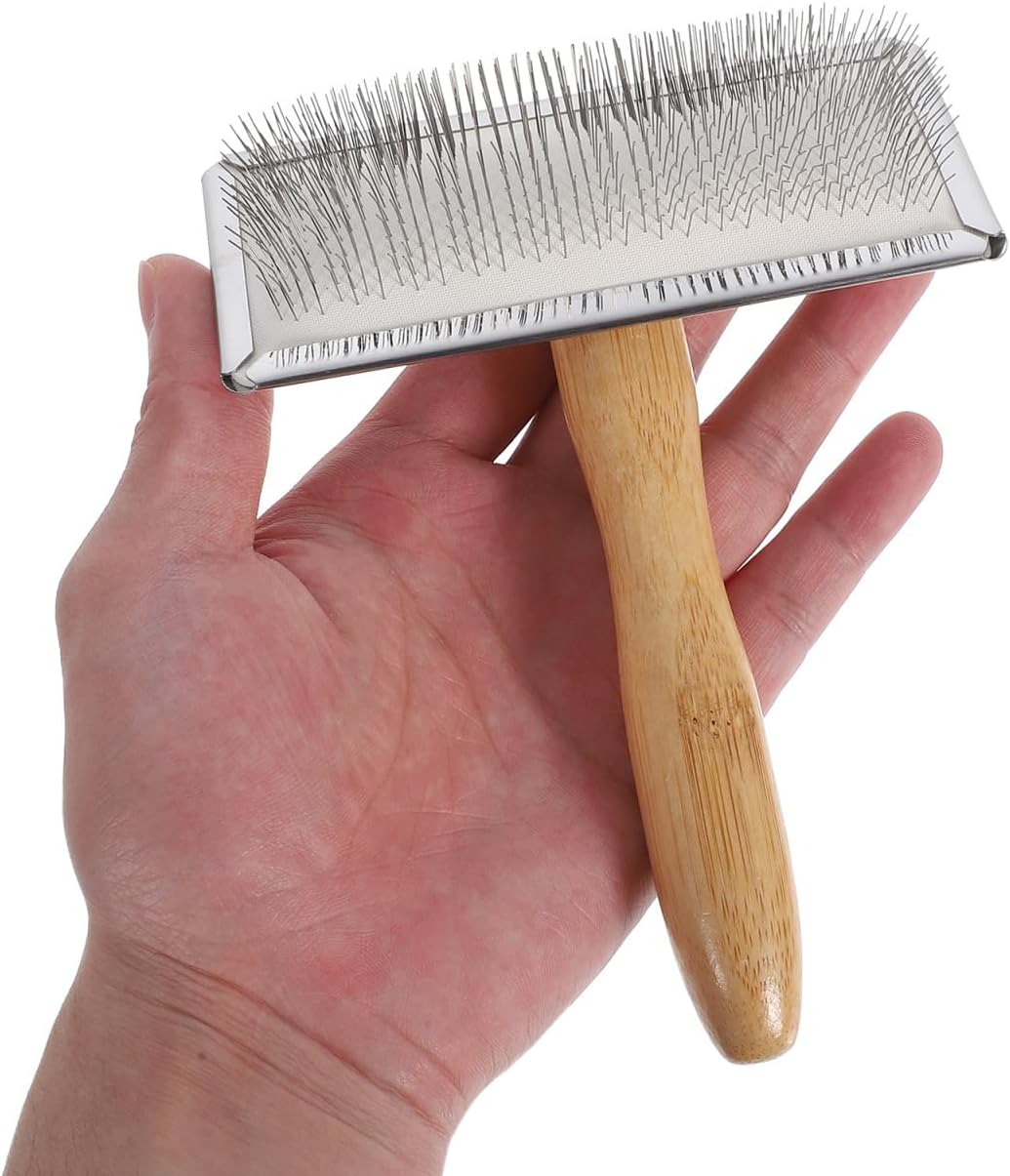 Mobestech Wool Carder 6.02X4.64X1.10In Hand Carders for Wool Needle Felting Brush Efficient Carding Tool for Craft Projects and Pet Grooming