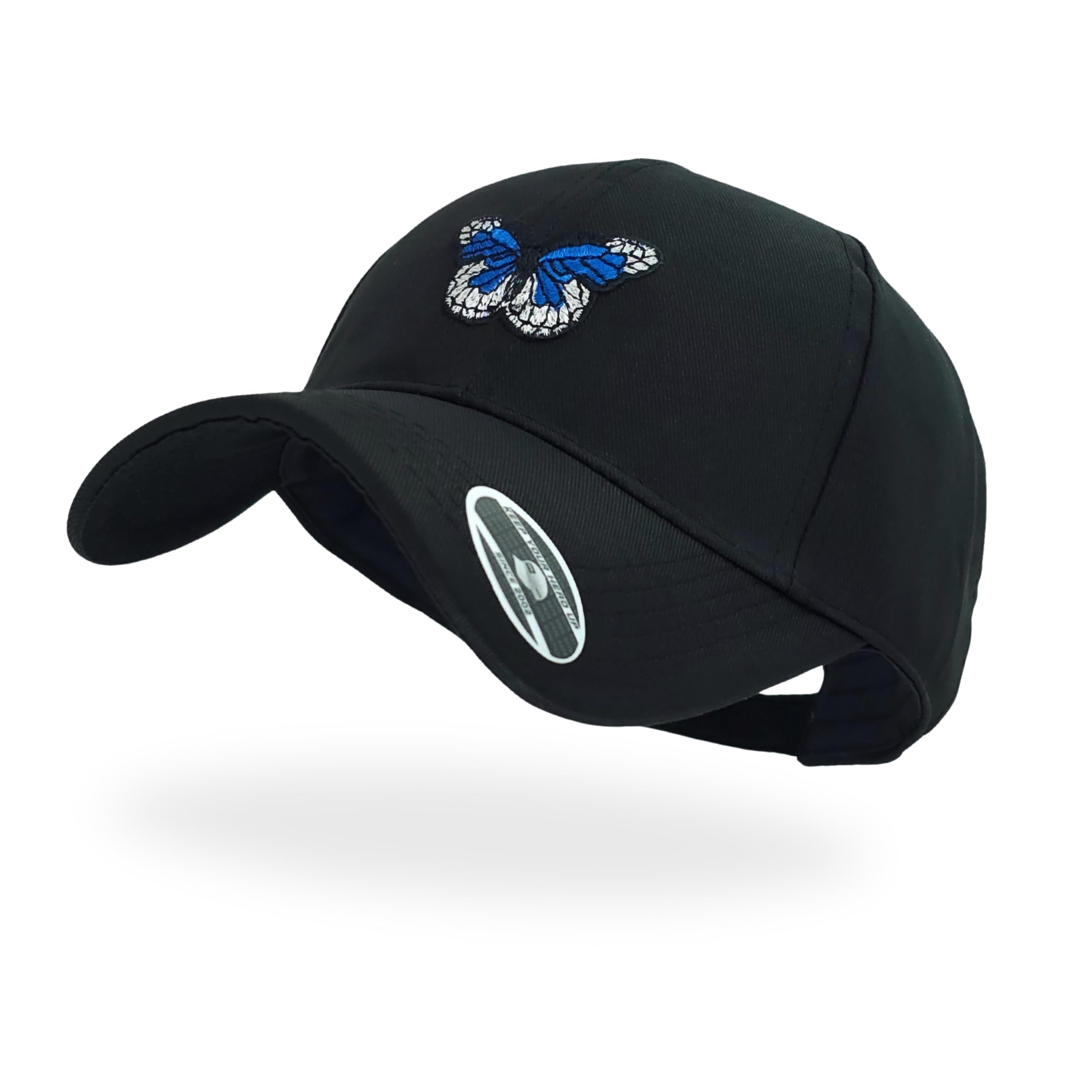 Baseball Cap for Men Women, Butterfly Embroidered Summer Caps, Stylish Outdoor Sports Cap, Unique Streetwear Durable Comfortable Lightweight Trendy Cool Unisex Fashion Snapback Cap