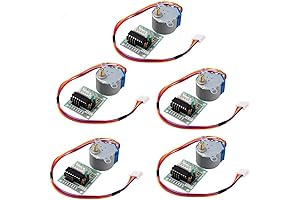 HiLetgo Stepper Motor Driver Arduino, 5pcs ULN2003 28BYJ-48 4-Phase Stepper Motor with...