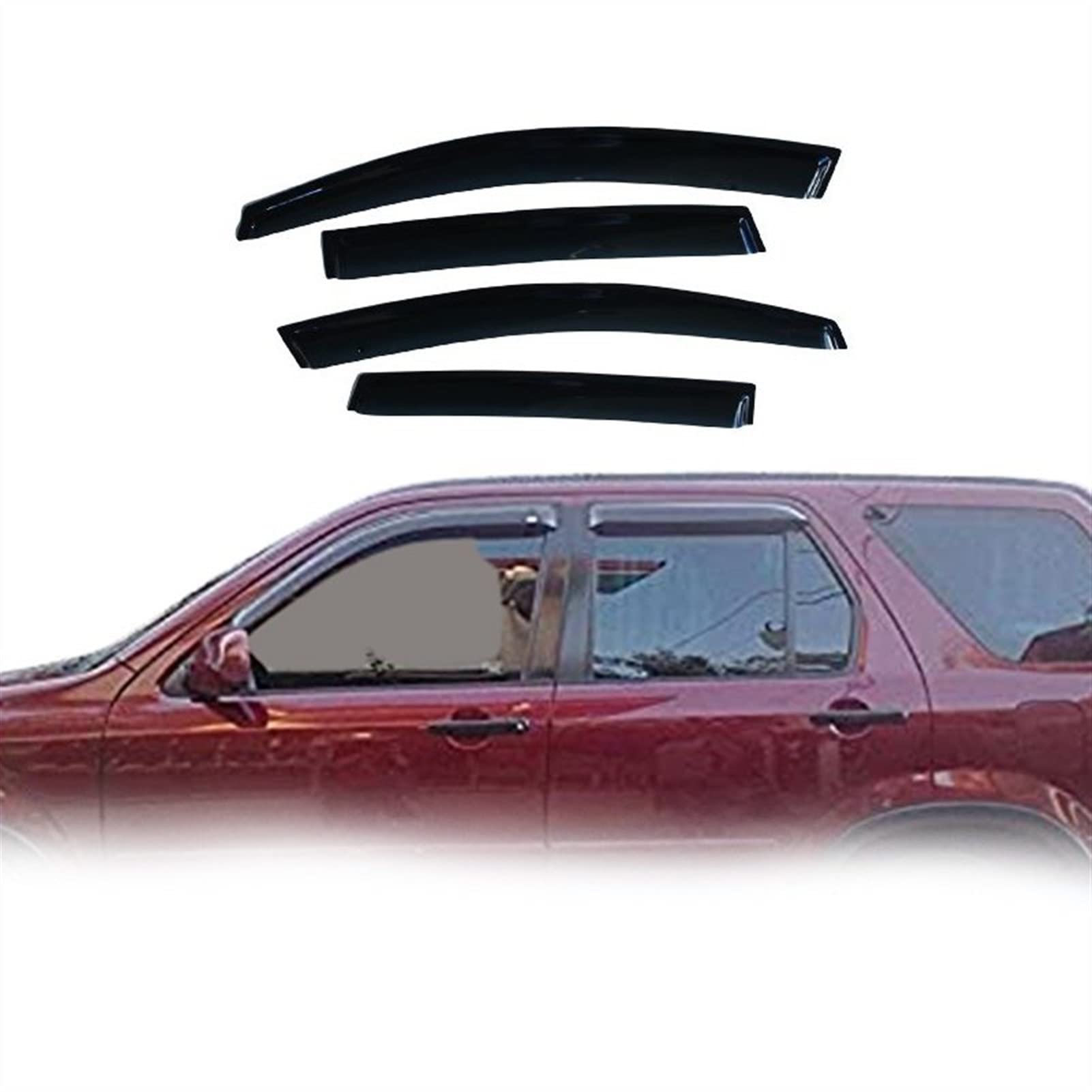 Visière de fenêtre pour CR-V 1996-2001 empêchant les infiltrations d'eau en roulant