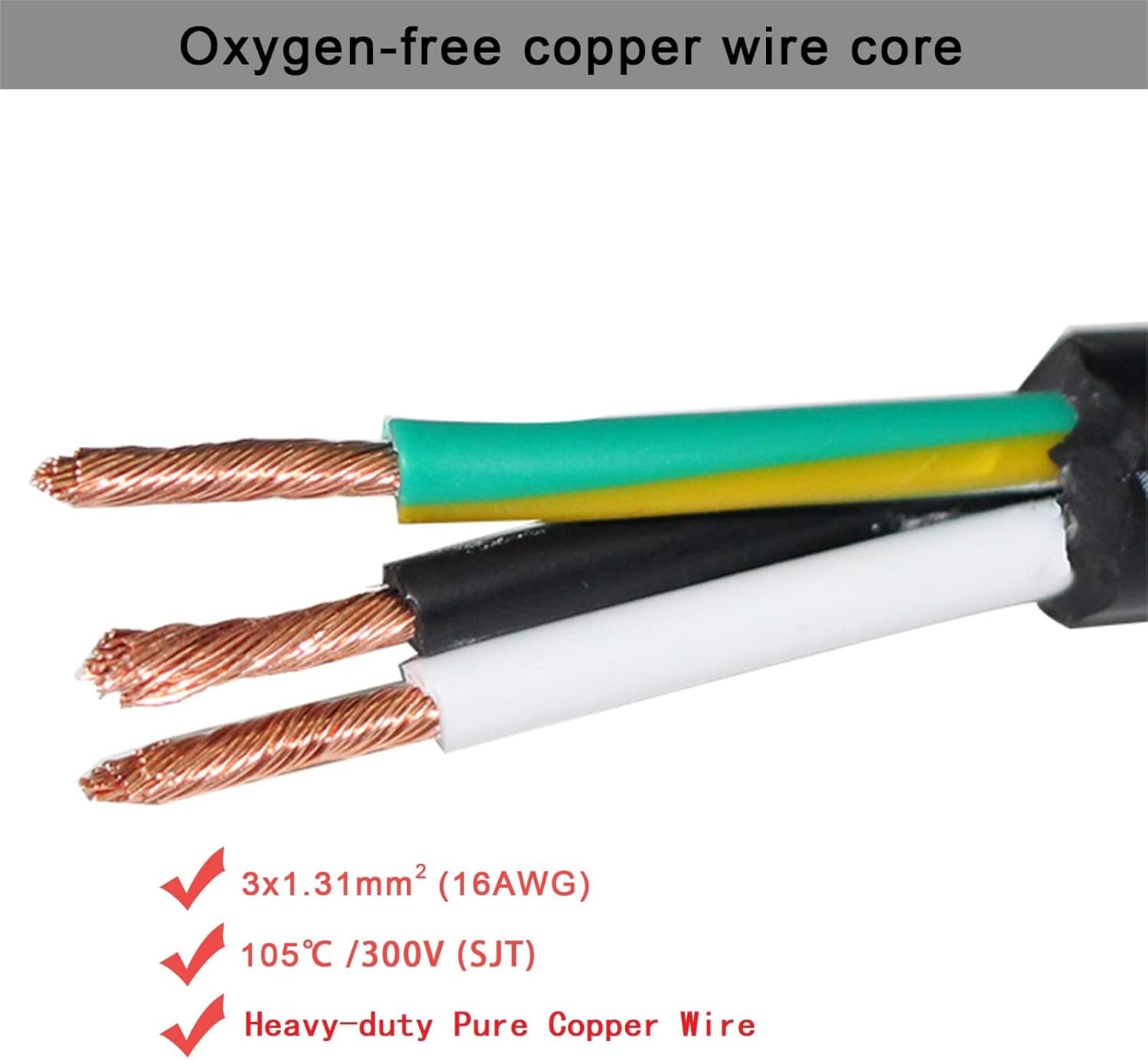 US Standard Laptop Power Cord - 2 FT/ 24 inch 18AWG NEMA 5-15P to Iec 60320 C5 Universal 3 Prong AC Power Cable Replacement Desktop Charger 3 Pin 10A 125V Wire for Notebook Computer Adapter TV Printer 2FT image 6 of 7 B0BVHTZSJW