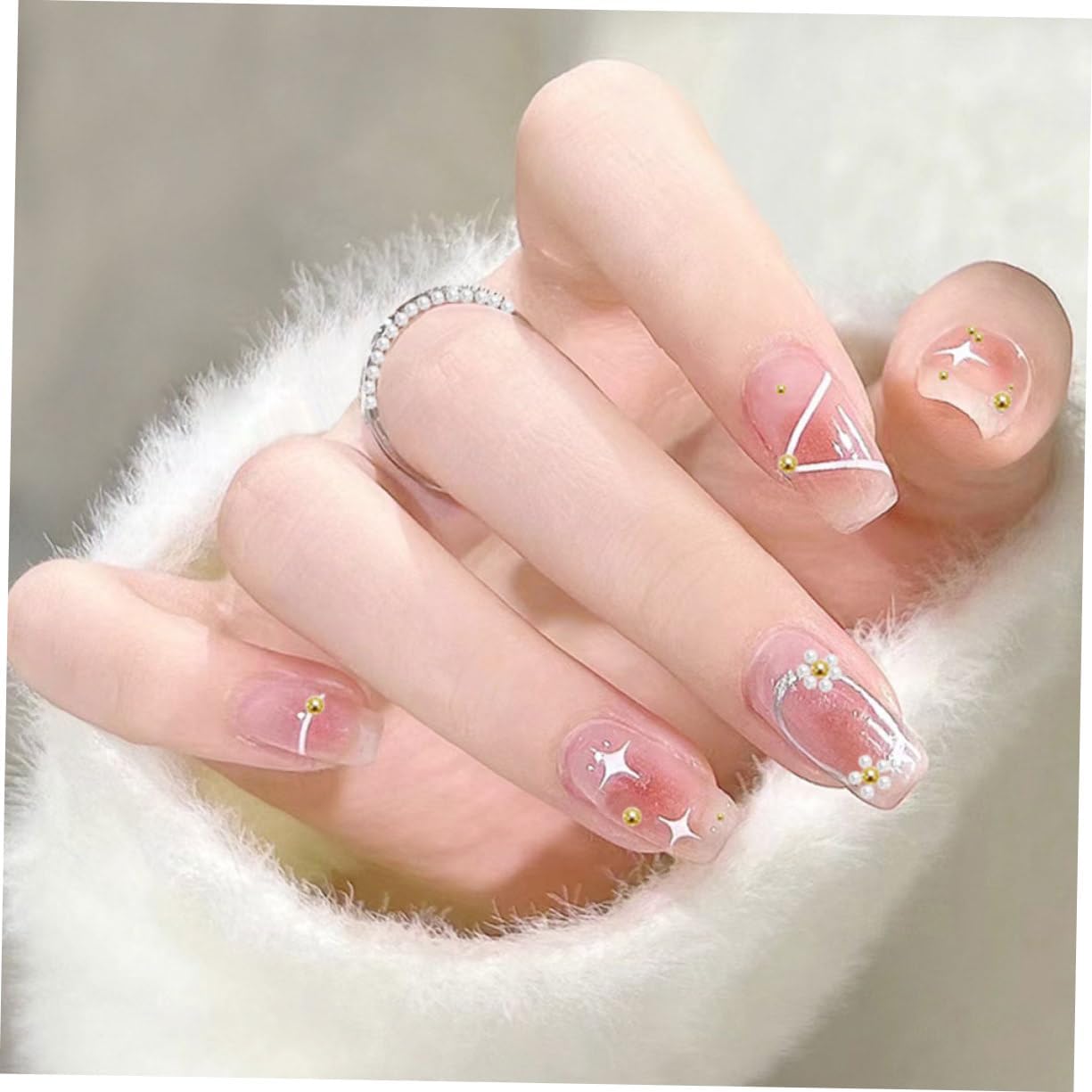 Mipcase Nail Art Beads Mixed Beads for Crafts Women for Decorative Nail Unique Art Accessories