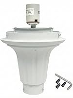 Vista 5 de KastLite Montador de aluminio para exteriores con poste superior Base Mogul E39 Hierro fundido resistente Se adapta a globos y bellotas