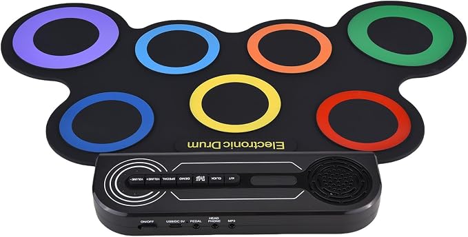 Set compacto de batería electrónica con metrónomo miniatura 3