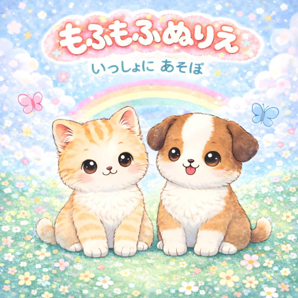 もふもふぬりえ: いっしょにあそぼ