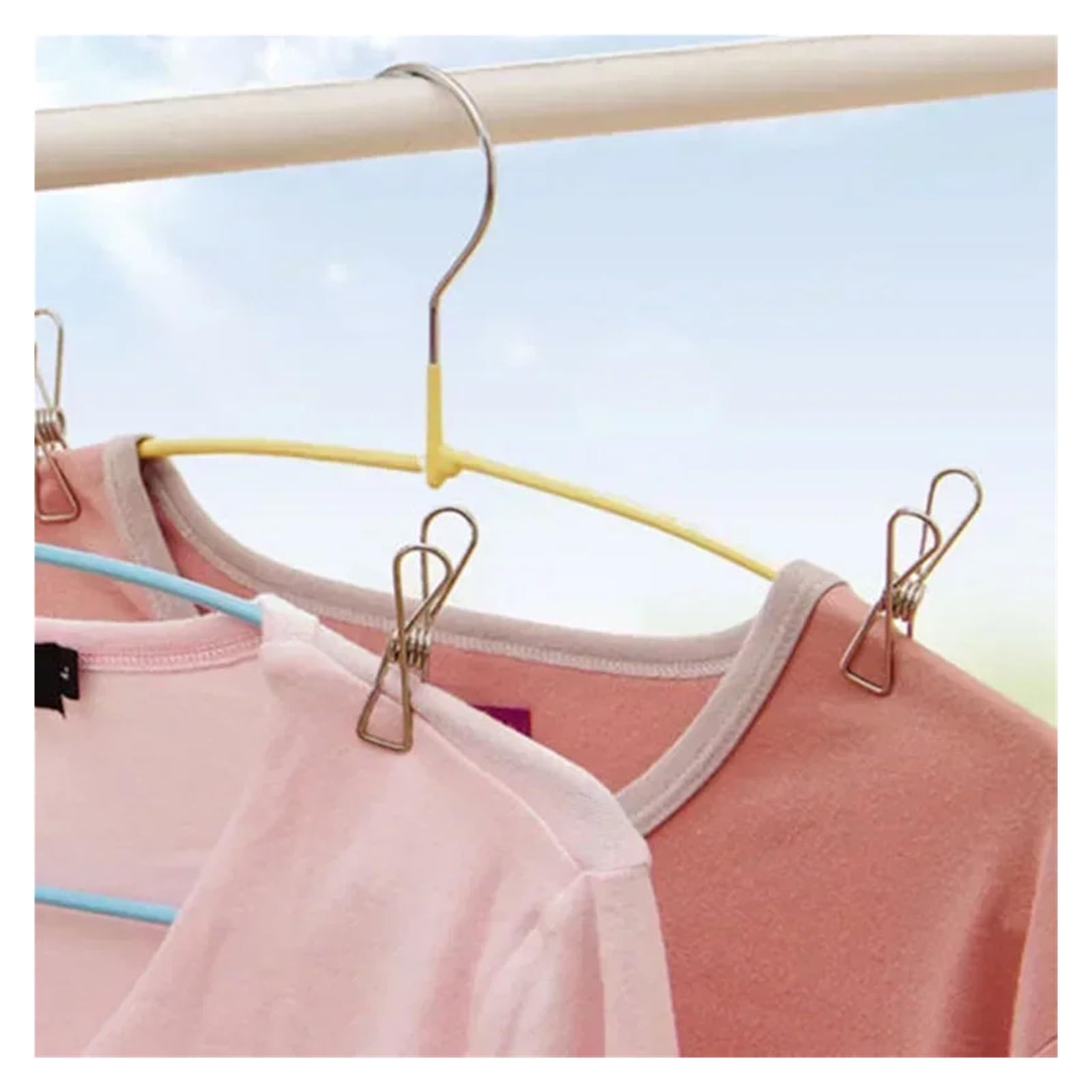 Metall-Wäscheklammern, 120 Stück, Edelstahl-Clips, Wäscheklammern, Heimdekoration, Set, Haushalt, Aufbewahrung, Küche, Organizer für Wäscheleine, Befestigung, Handtuch, Socken, Unterwäsche