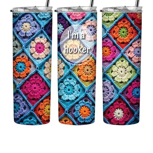 image for ebony fuller shopp Crochet Sublimation Tumbler Wrap - Ready To Press, 