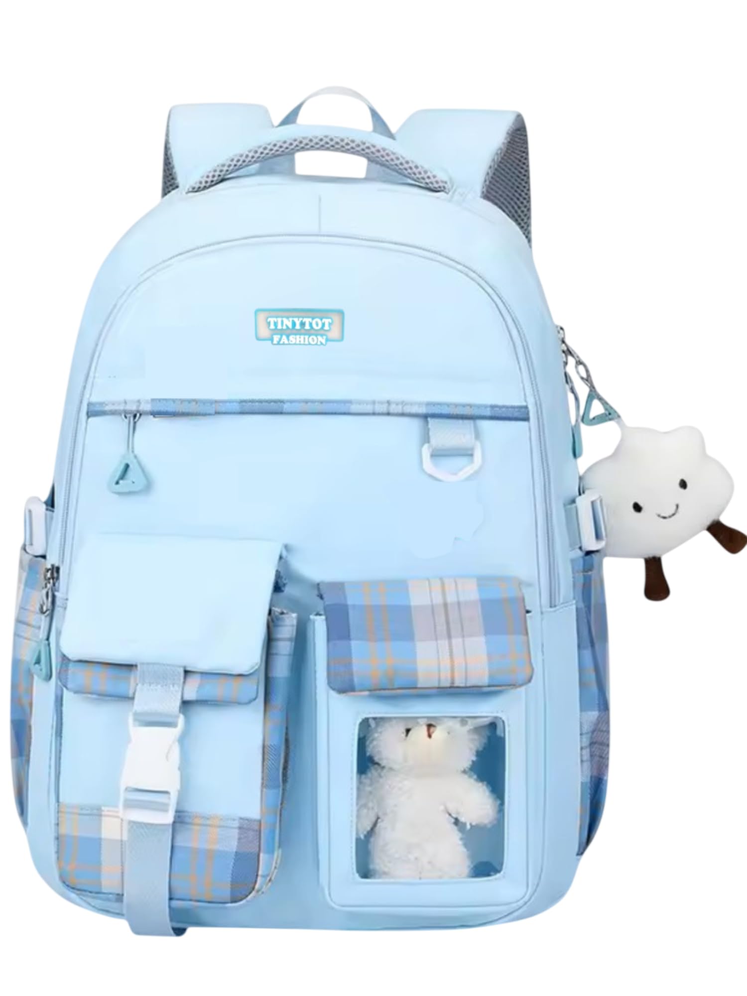 30 Litre Japanese Korean Style School Bag Water-Resistant Laptop & Travel Backpack - Unisex Large 18 Inches Multipurpose Student Backpack for Boys & Girls, Men & Women-image-40