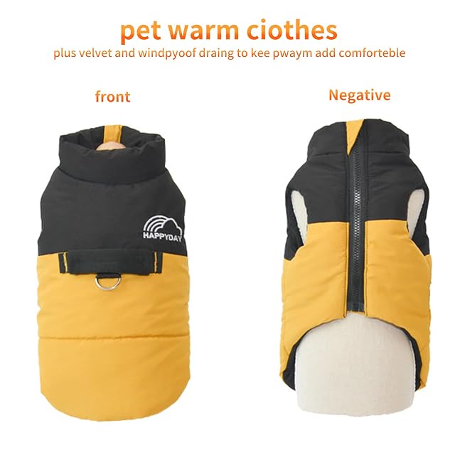 Foto 2 de 7 de PETCUTE Abrigo Invierno Perro A Prueba de Agua, Abrigo para Perros Resistente al Viento