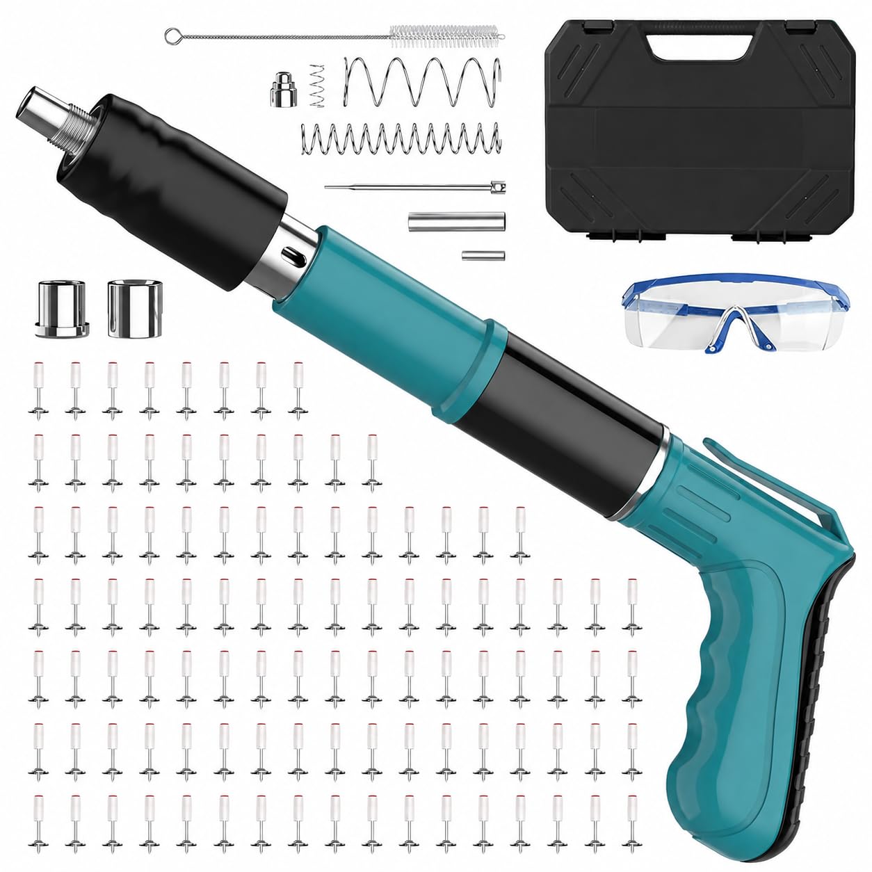KRYAN Manual Steel Nail Gun Kit with 50 Nails - Image 1