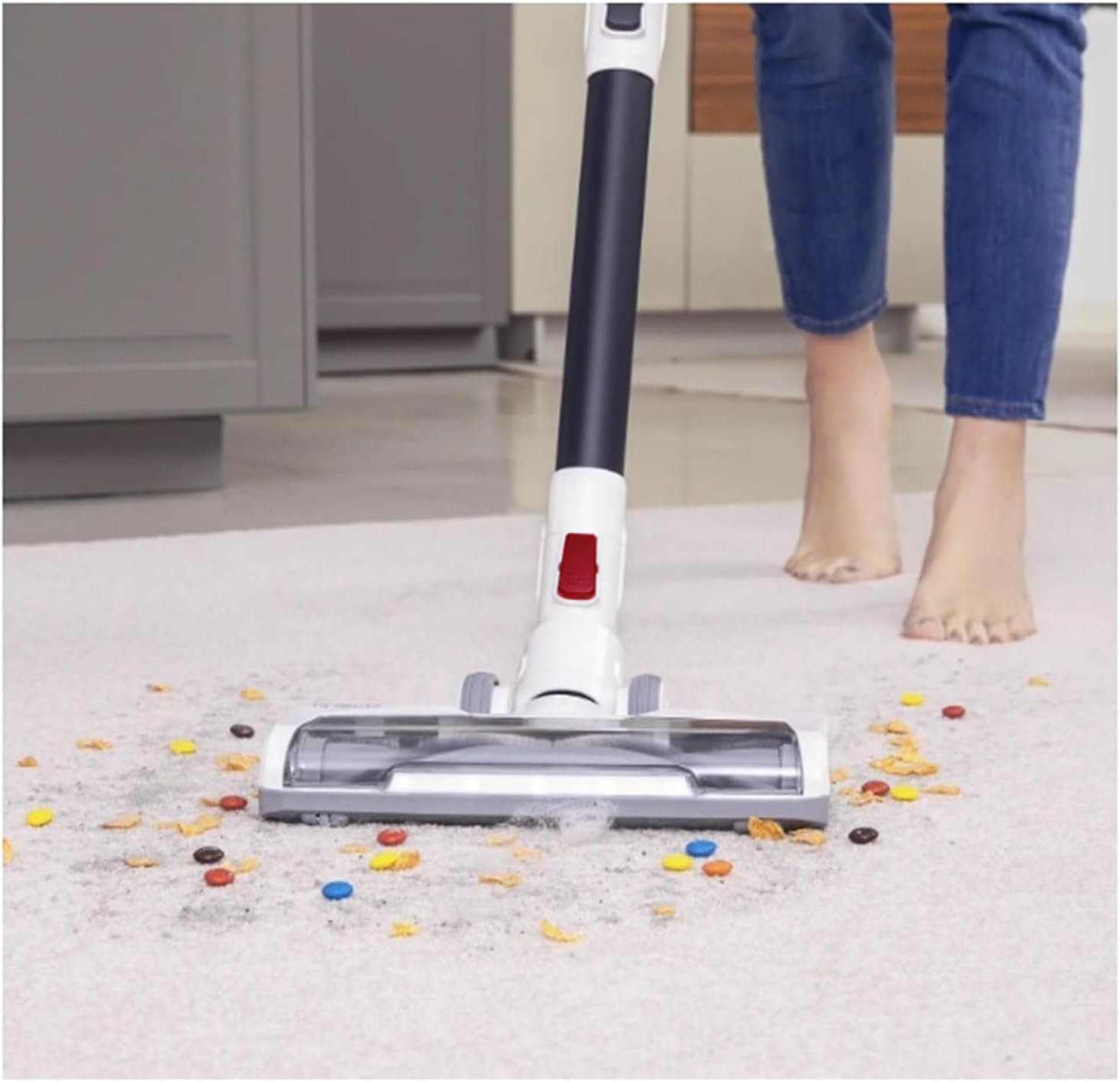 Replacement Full Size LED Multi-Tasker Motorized Power Head Brush Part for Tineco A10/S11/X/S12 and deik、Hoover Series Cordless Stick Vacuum Cleaner，