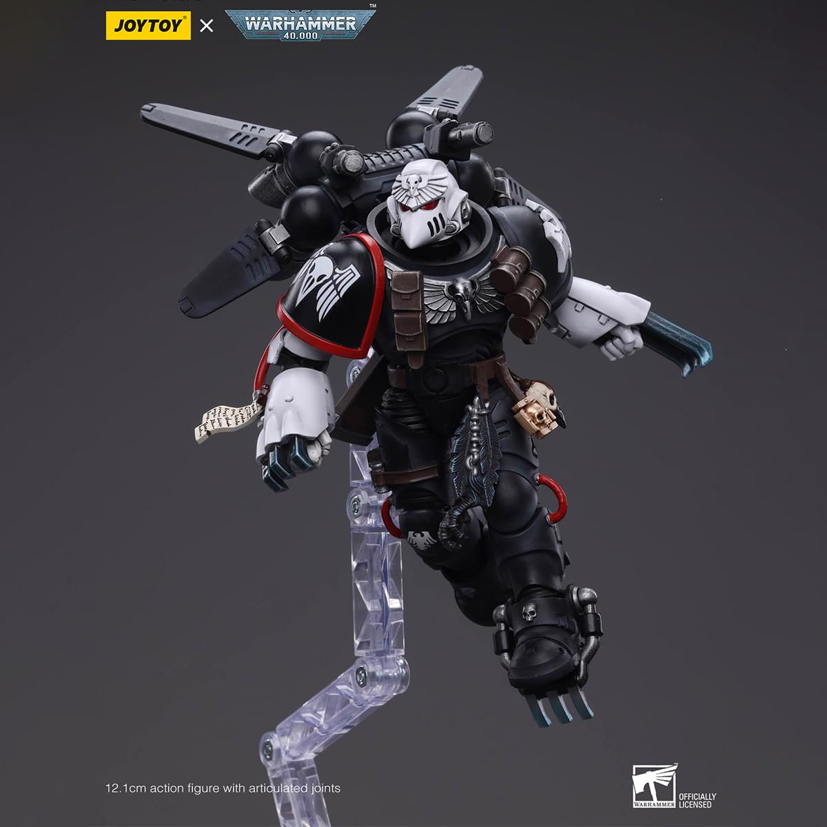 HiPlay JOYTOY Warhammer 40K Raven Guard Chapter Master Kayvaan Shrike (JT6427) Action figure in scala 1/18