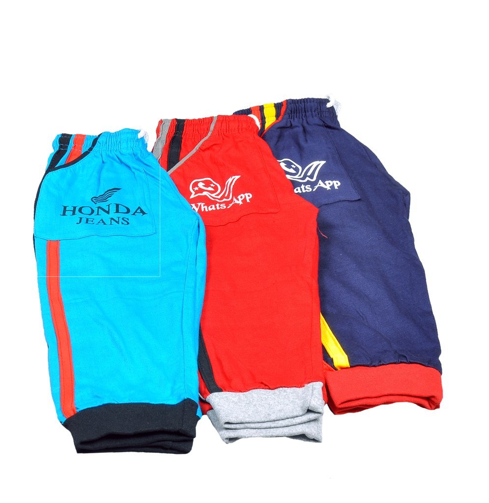 Buy Ezee Sleeves Knit Farmers Kids 3/4th Capri Pant Combo of 3 at Amazon.in