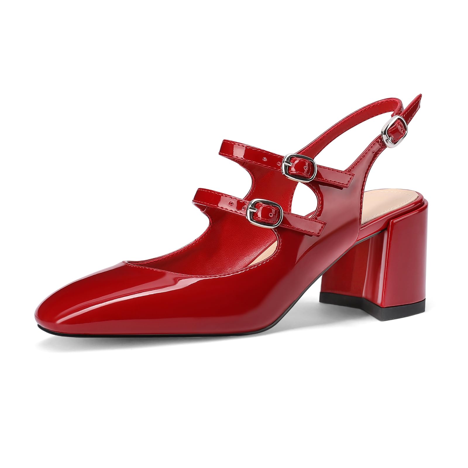 靴 JEWELRY HANKIE PUMPS BLACK RED JEWELRY HANKIE PUMPS - BLACK RED / BLACK (ジュエリー