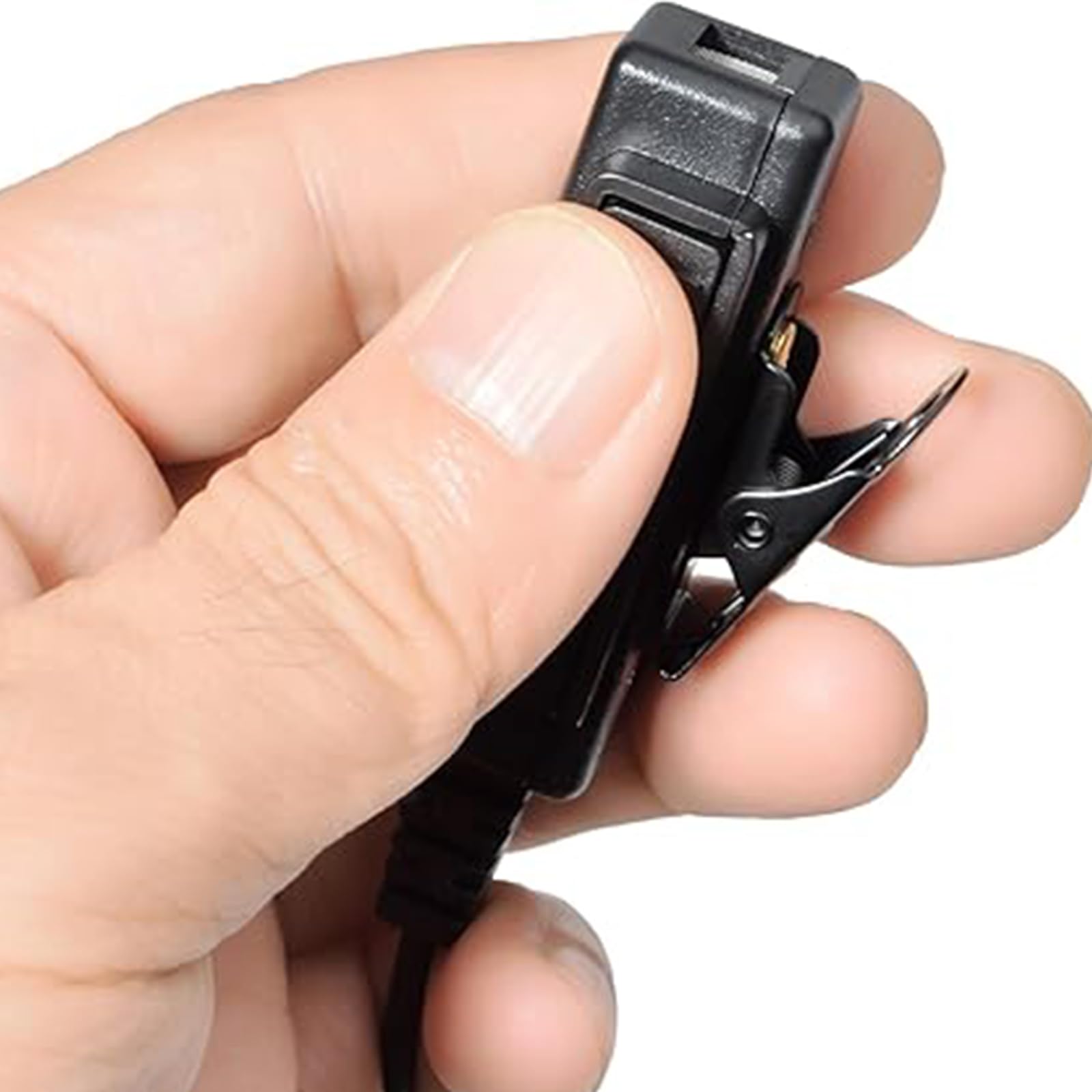 UAYESOK Adapter do słuchawek radiowych, 2-pinowy kabel interfejsu audio AUX Kenwood na 3,5 mm, adapter do zestawu słuchawkowego z PTT, do Baofeng Kenwood Quansheng, 2-drożne radio do elektronicznych