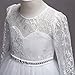 Vestido de niña de Flores para la Boda Princesa Largo Manga Vestidos...