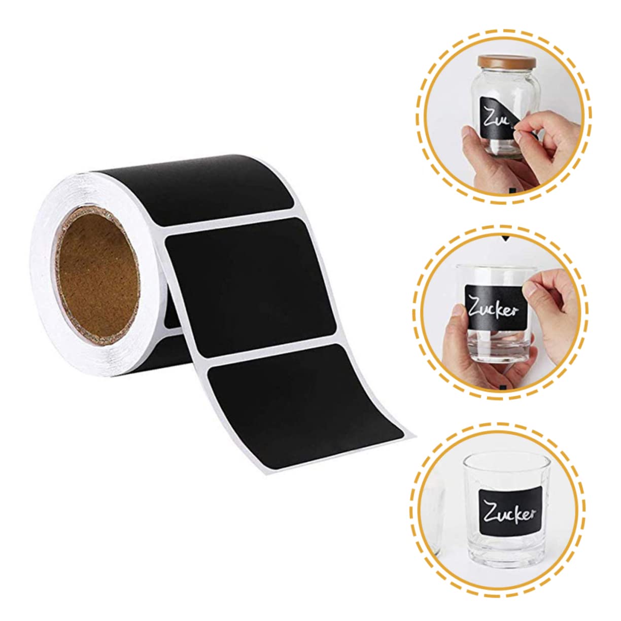 SHINEOFI 900pezzi Etichette Adesive Lavagna Classificabili Stickers Impermeabili Per Cucina e Organizzazione Adatte Per Barattoli Bottiglie e Contenitori Design Scrivibile e Rimovibile