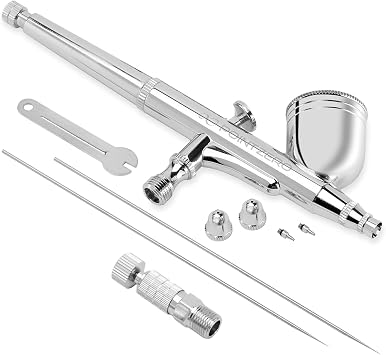 PointZero Dual-Action 7cc Gravity-Feed Airbrush 3 Tip Set (.2mm .3mm .5mm)