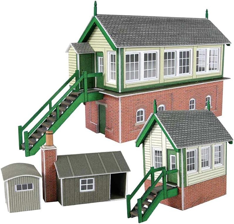 Metcalfe PN133 Signal Box Set Card Kit N Gauge