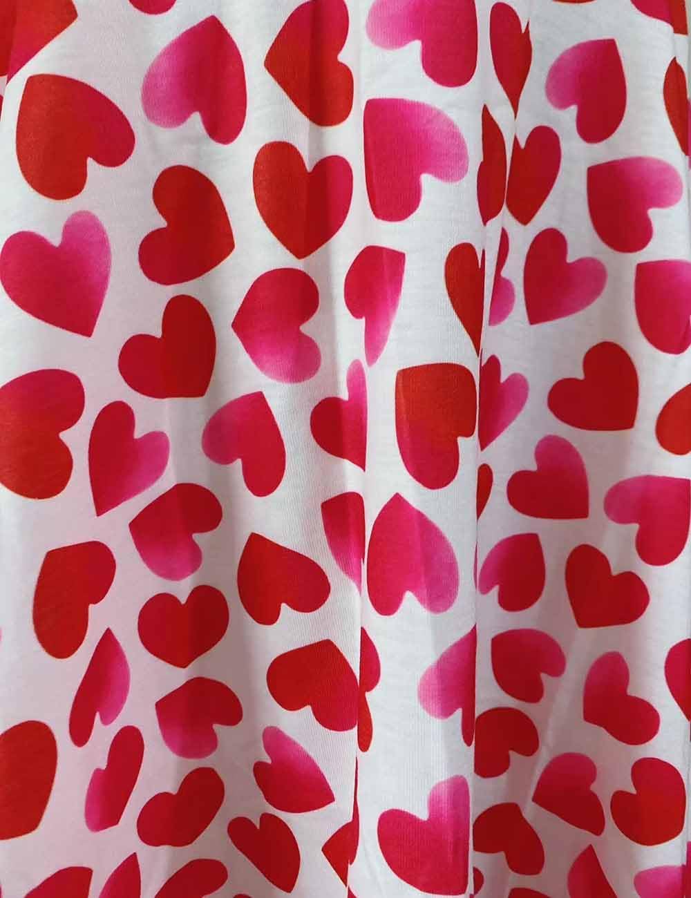 Girl Valentine Dress Kids Toddler Little Tween Love Heart Holiday 3/4 Long Sleeve Twirl Skater Dresses,6-12 Years - Image 8