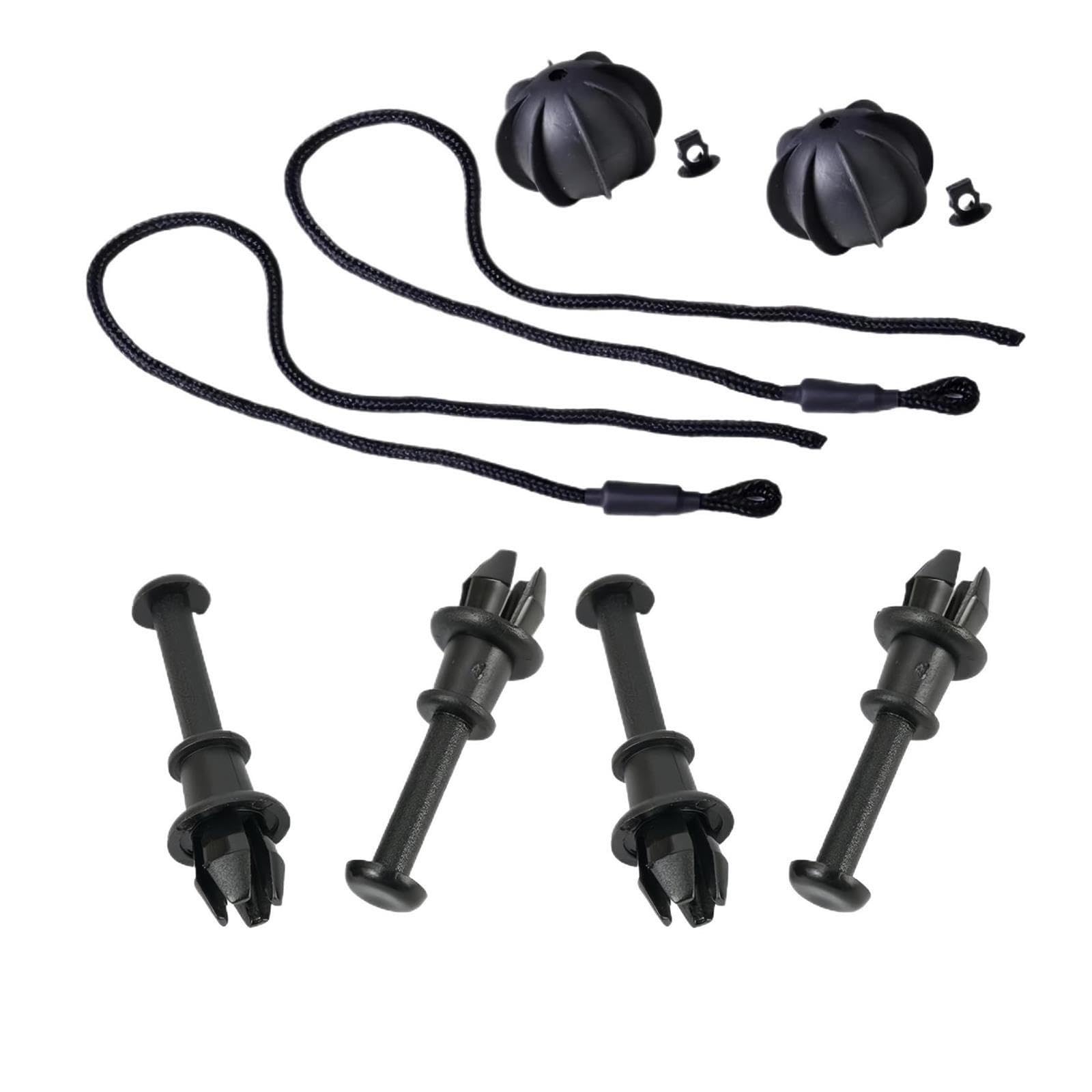 Seilschnur Für VW Rear Hutablage String Strap Cord Trunk Lanyard(4X Clips 2XCords)