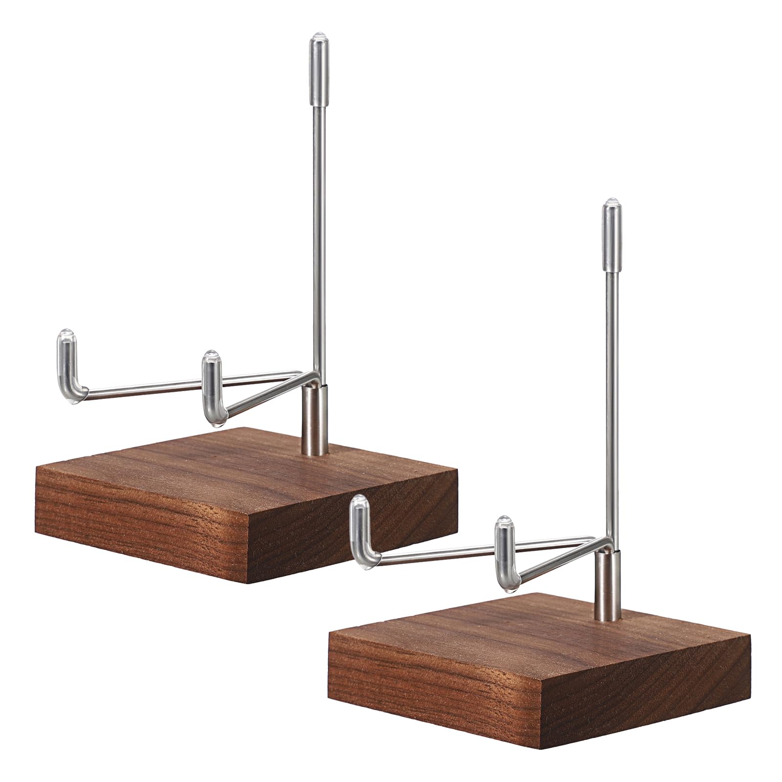 Présentoir cristal réglable lot de 2 supports minéraux agate et géode