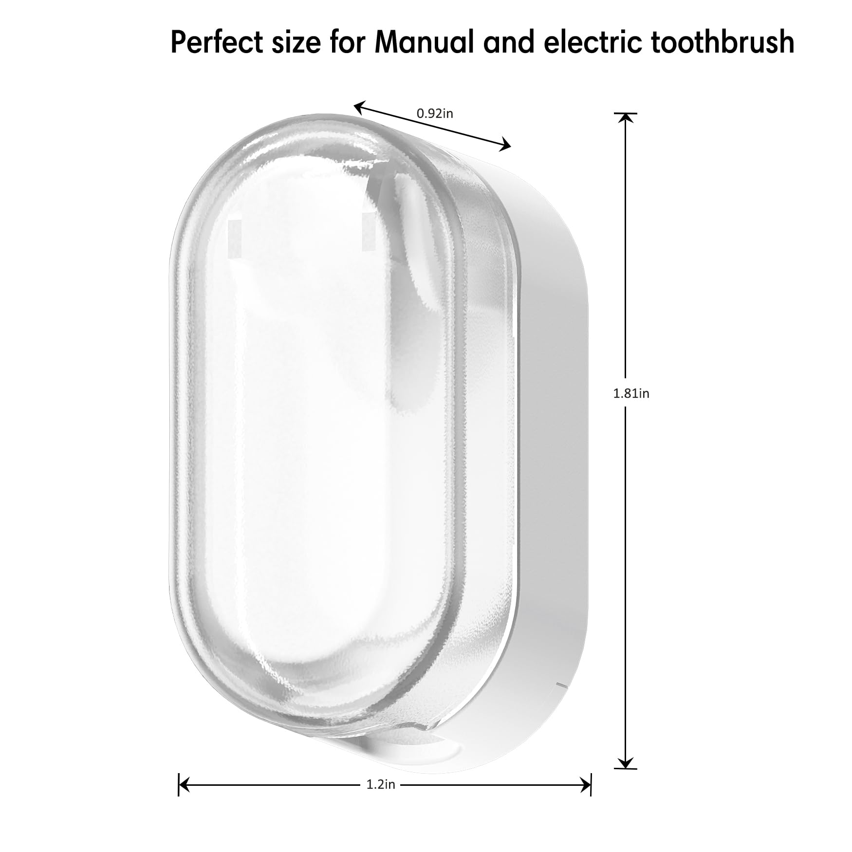 BALUCA 3 fundas para cabezales de cepillo de dientes de viaje, funda protectora para cepillo de dientes, organizador para colgar en la pared, para viajes, camping, baño, escuela, negocios (blanco)