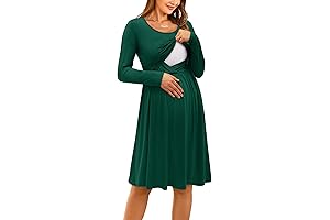 OUGES Women's Christmas Nursing Dress